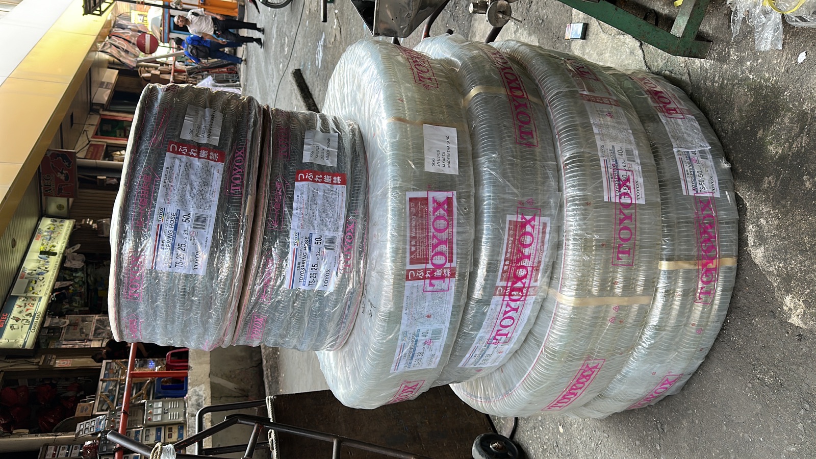 Aktivitas perdagangan besar dan distribusi material industri